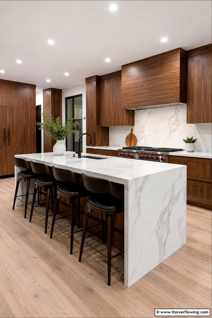 Refined Craftsmanship with Quartz - 30 Quartz Kitchen Countertops for Modern & Durable Surfaces