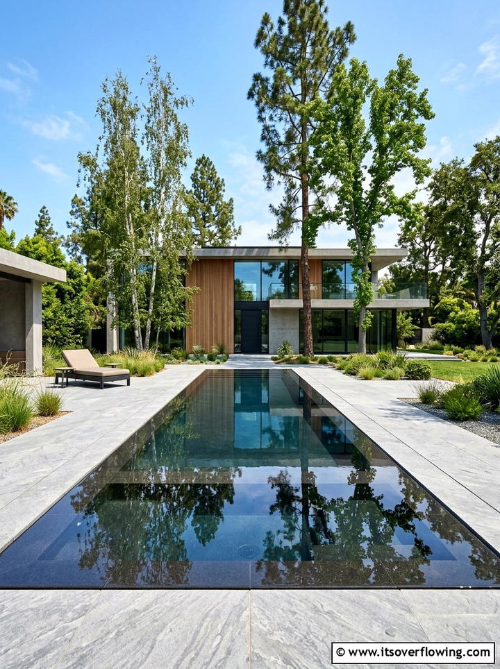 Reflecting Mirror Pools - 25 creative garden ideas with modern landscape lines