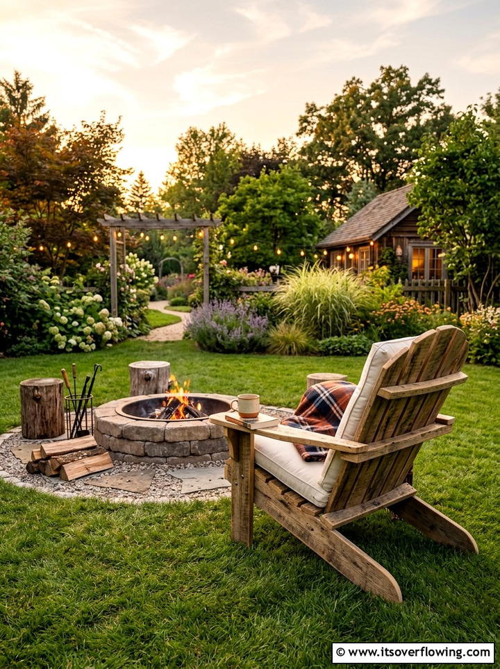 Relaxing Lounge Chair - 25 garden decor ideas with pallet projects