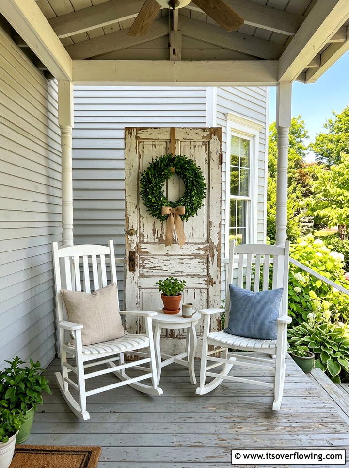 Repurposed Door Screen - 25 reusing old things ideas for porch