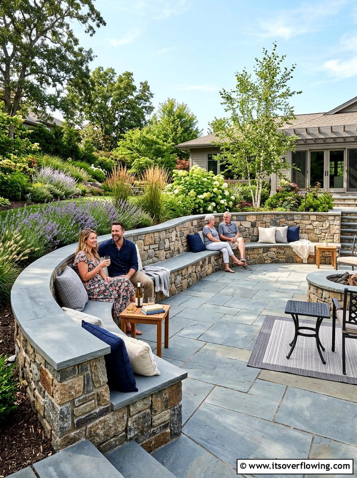 Retaining Wall With Built In Seating - 25 backyard ideas with retaining wall