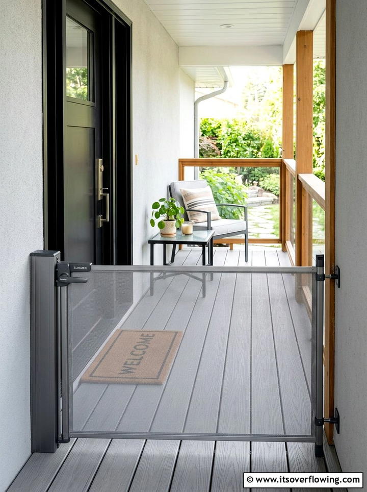 Retractable Dog Gate For Porch - 25 front porch ideas with dog friendly setup