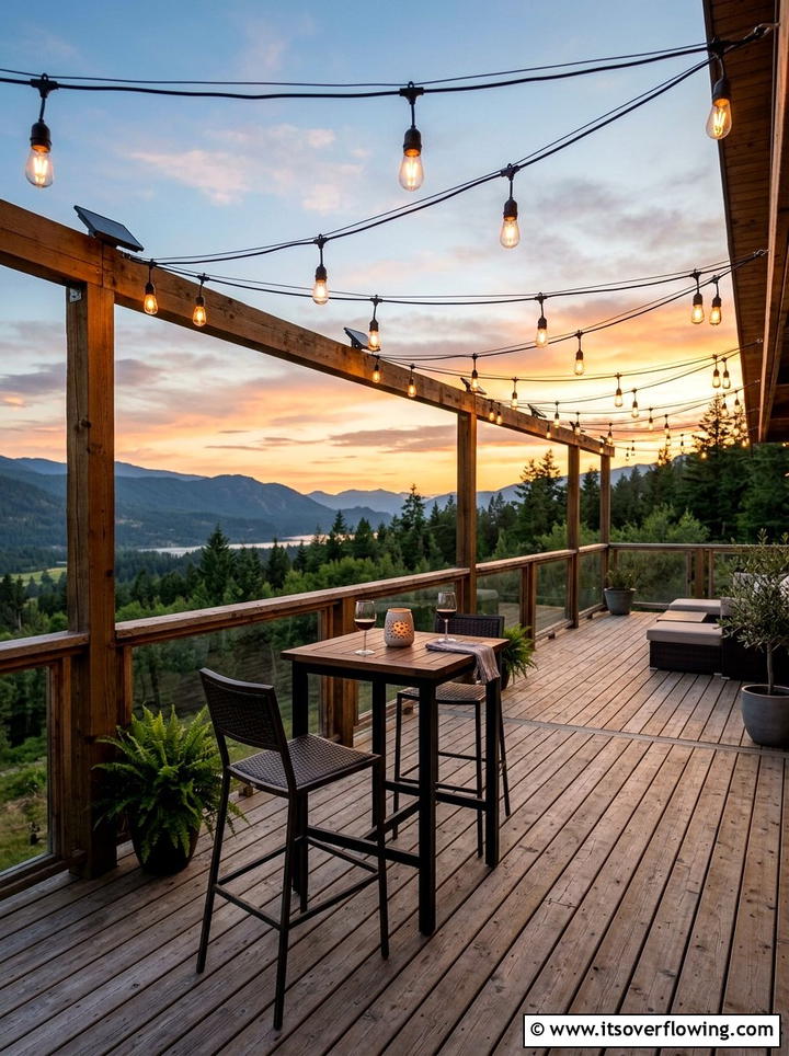 Retro Edison bulb solar string lights - 25 garden ideas with solar lights