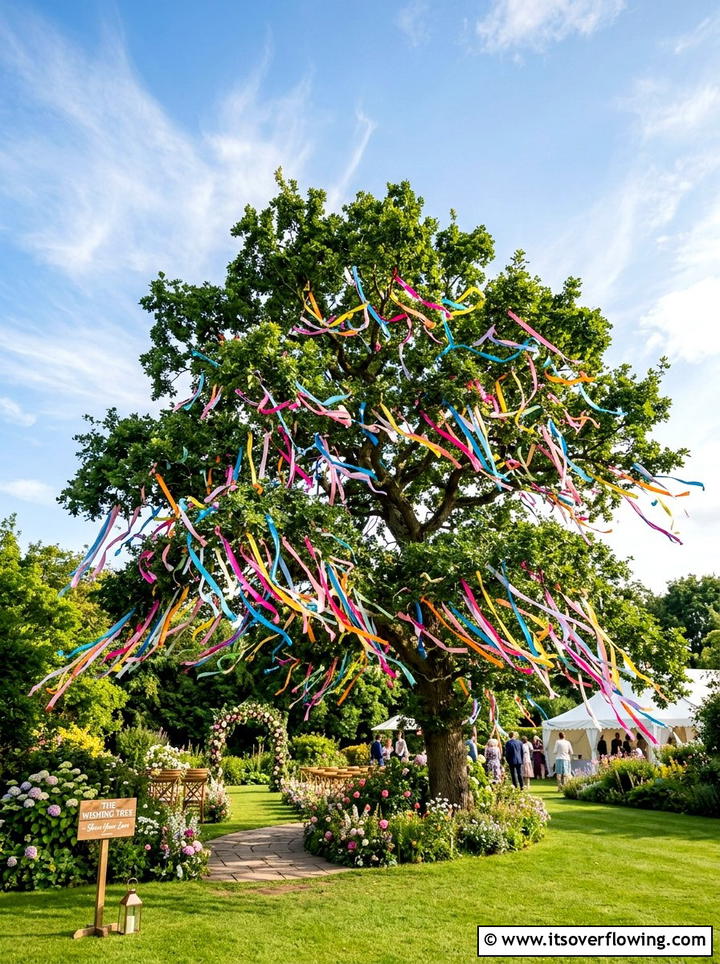 Ribbon Tree - 25 garden decor ideas for weddings