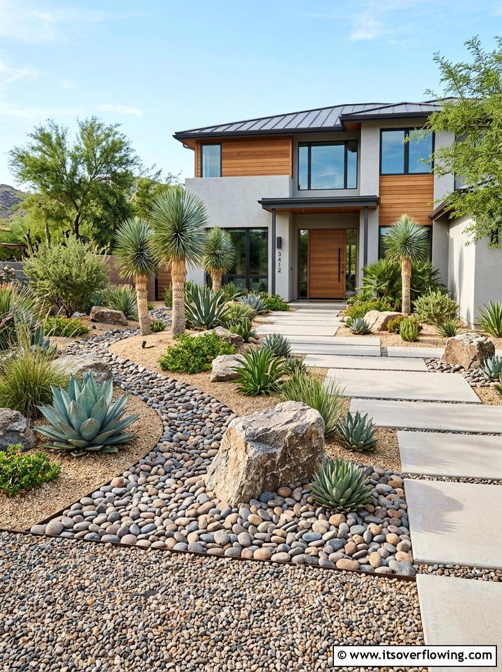 Rock Garden - 25 garden decor ideas for front yards