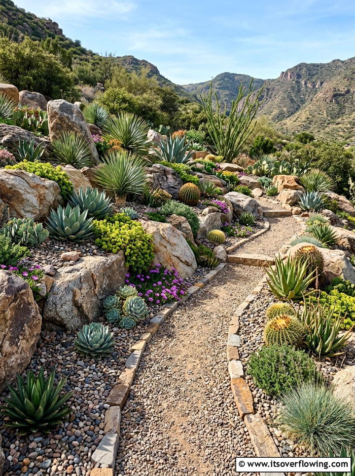 Rock Garden - 25 backyard ideas for sloped yards