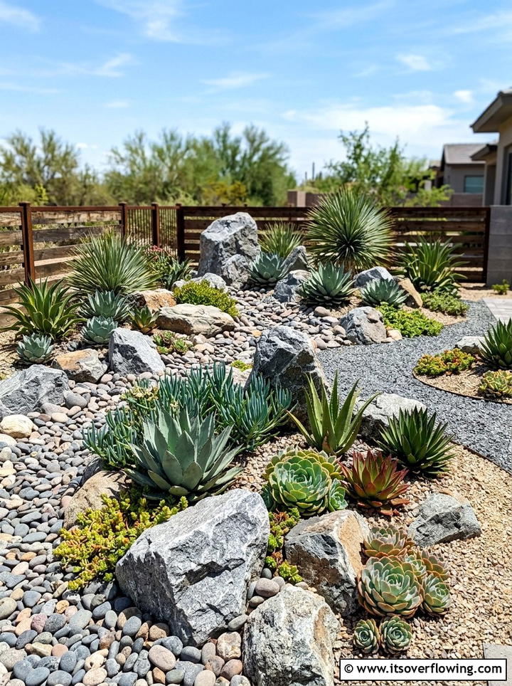 Rock Garden - 25 backyard ideas on a budget