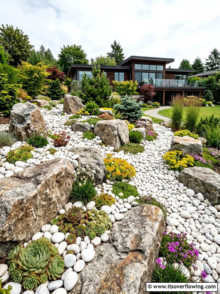 Rock Garden Arrangement - 25 garden decor ideas
