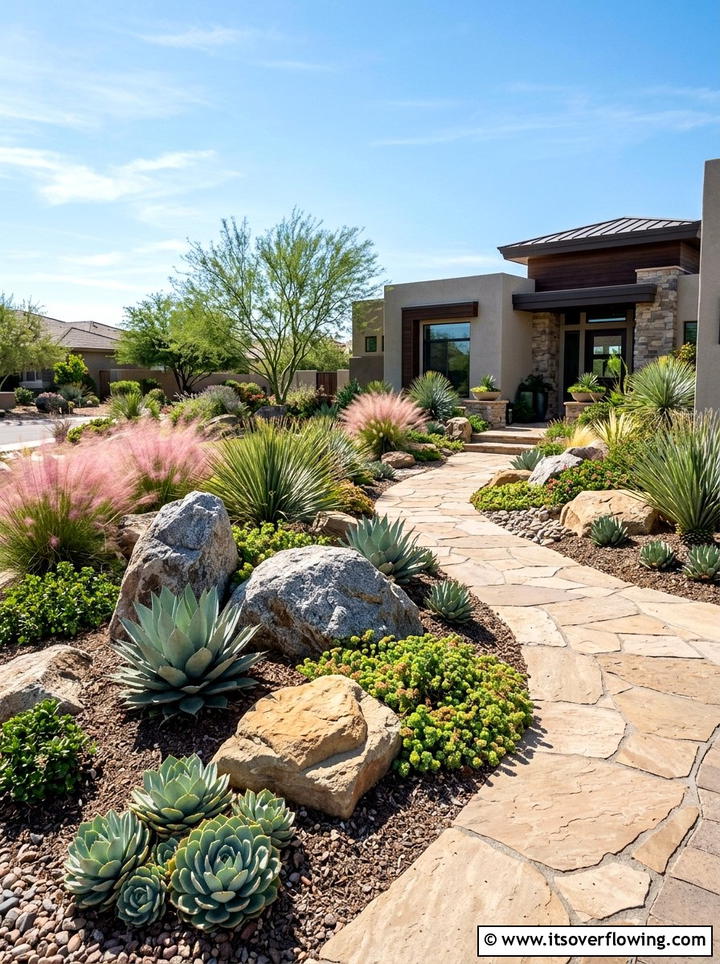 Rock Garden In Front Yard - 25 garden ideas for curb appeal