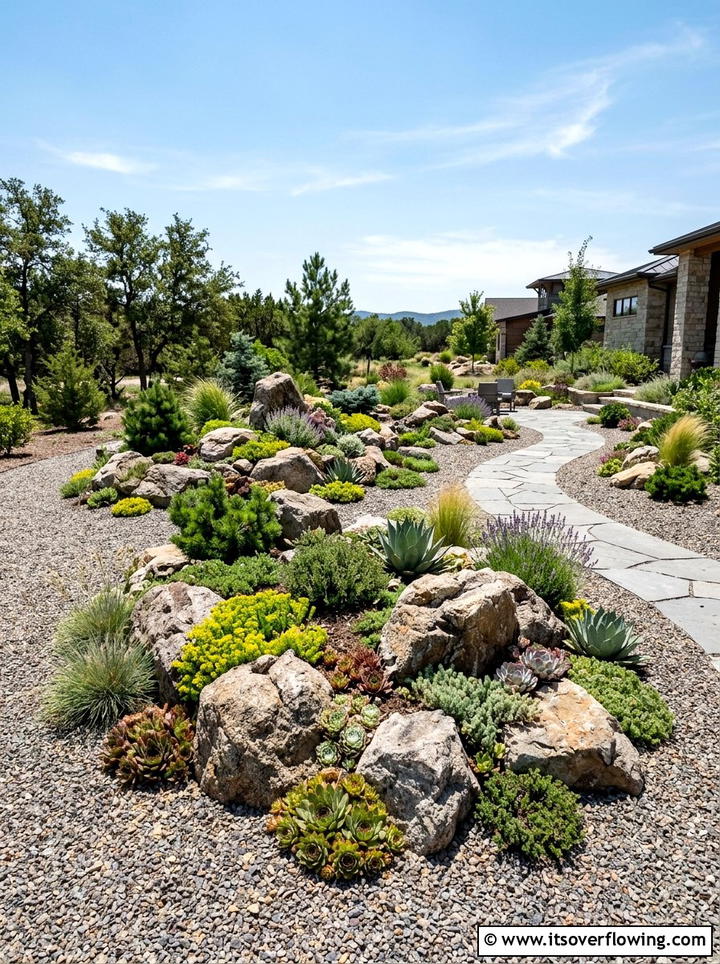 Rock Garden Layout - 25 backyard ideas with boulder accents