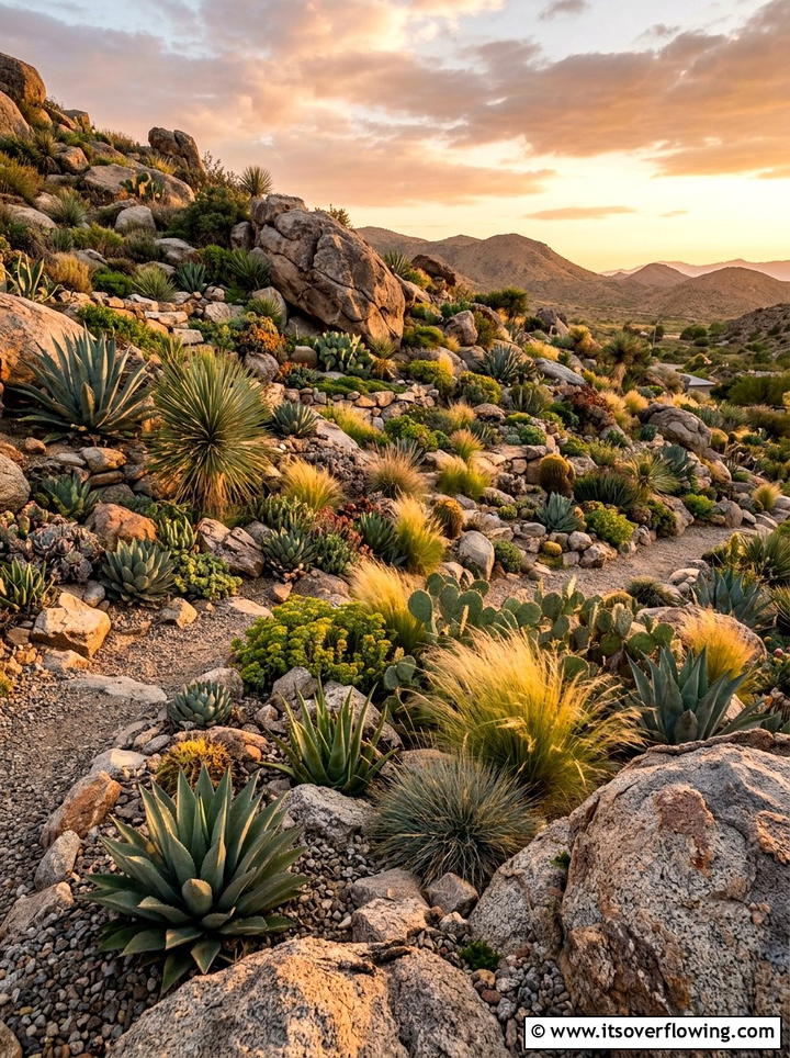 Rock Garden Slope - 25 garden ideas for uneven ground