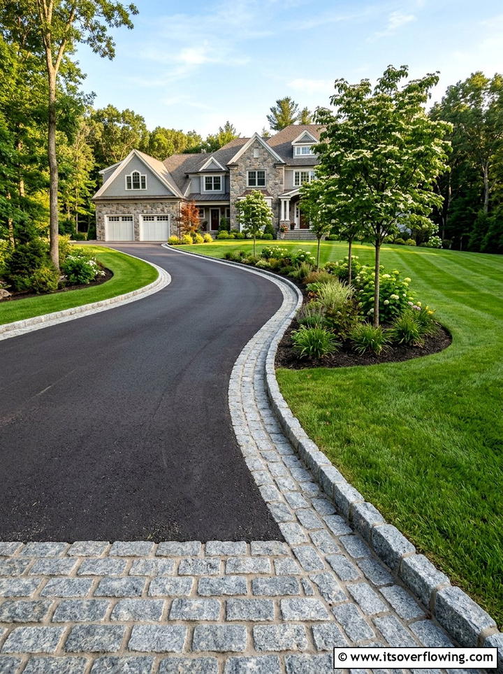 Rock edging for driveway - 25 garden ideas with rocks