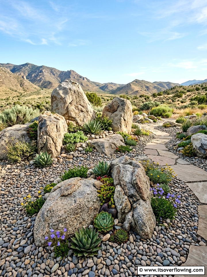 Rock garden - 25 creative garden ideas with no lawn design