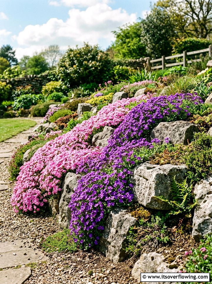 Rock garden flowers - 25 creative garden ideas with maximal flower color