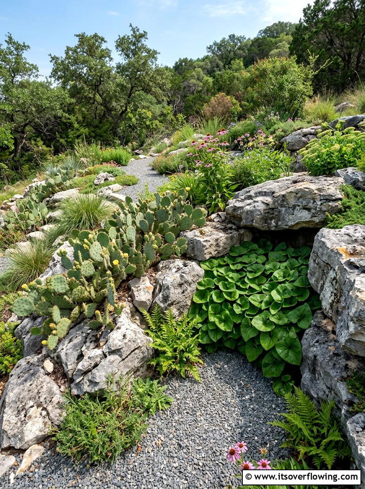 Rock garden with native plants - 25 creative garden ideas with native wildflowers