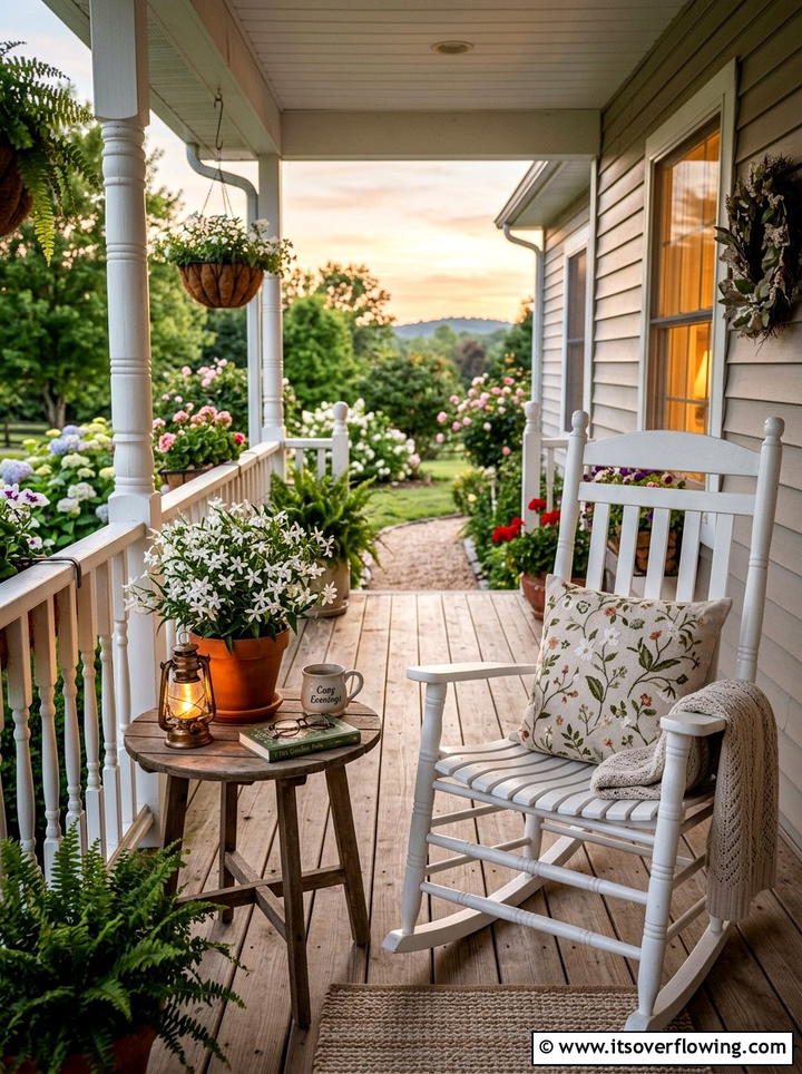 Rocking Chair Porch Flowers - 25 front porch decor ideas with florals