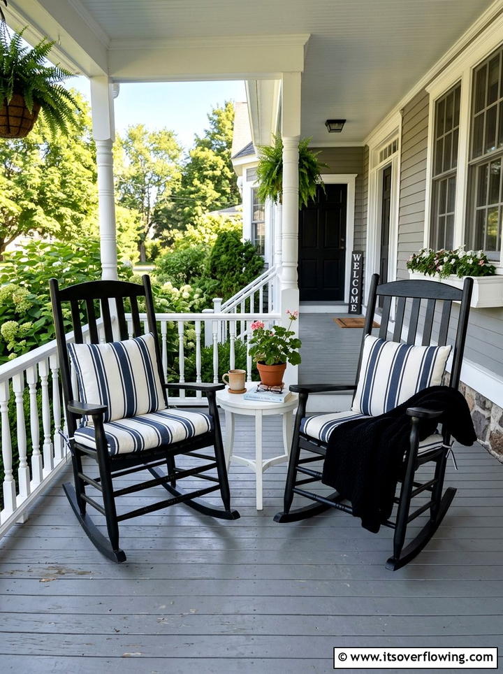 Rocking Chair Set - 25 front porch ideas diy