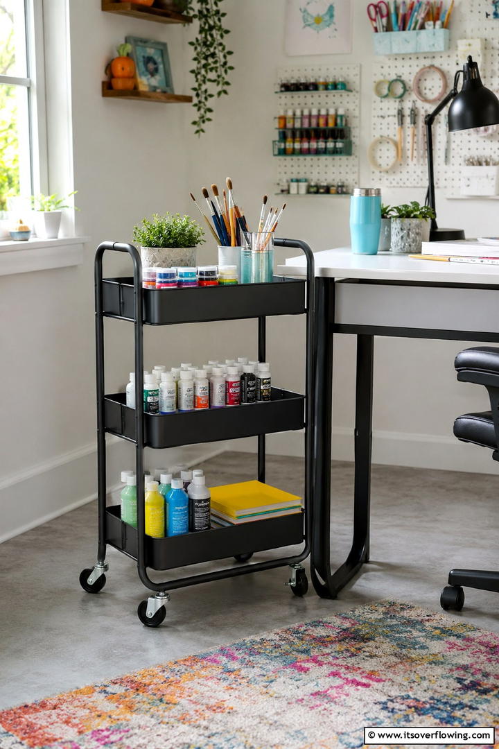 Rolling Storage Carts - 30 Tiny House Storage Ideas to Maximize Compact Living Spaces