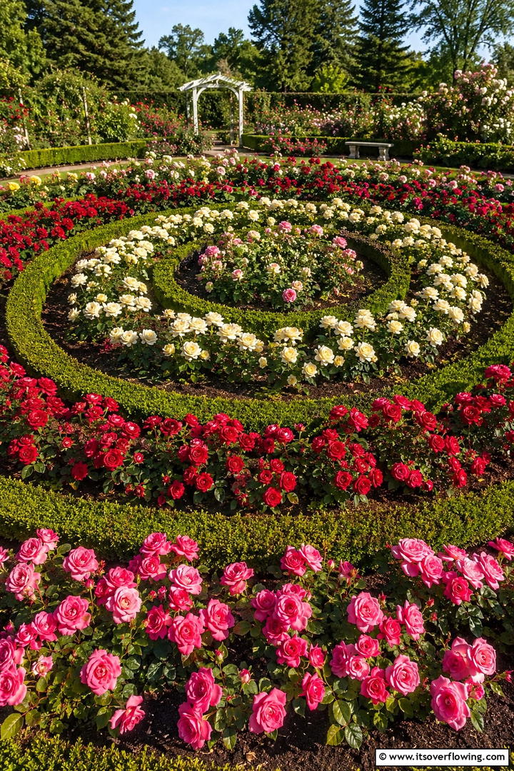 Romantic Rose Retreat - 30 Parterre Garden Ideas for Elegant Outdoor Spaces