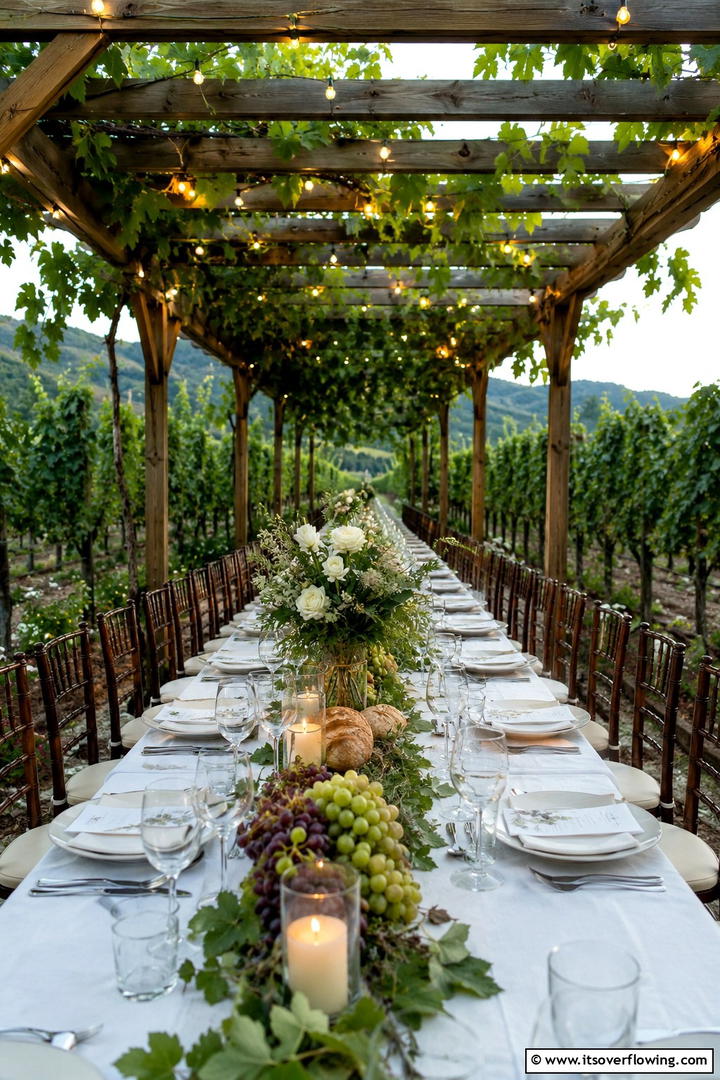 Romantic Vineyard Affair - 30 Romantic Wedding Ideas for an Intimate and Memorable Day