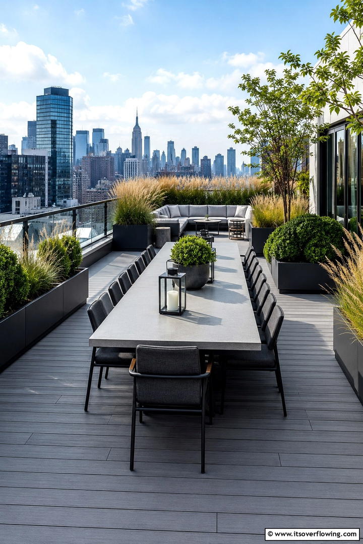 Rooftop Garden Dining - 30 Inviting Outdoor Dining Area Ideas for Al Fresco Meals