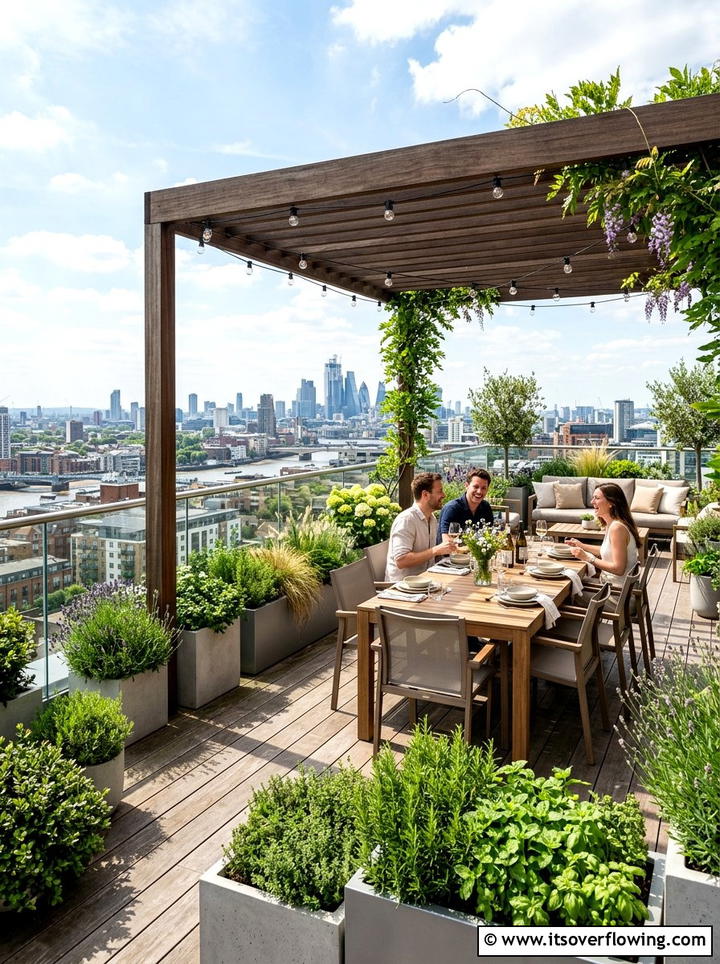 Rooftop Garden Terrace - 25 garden design ideas with terraces