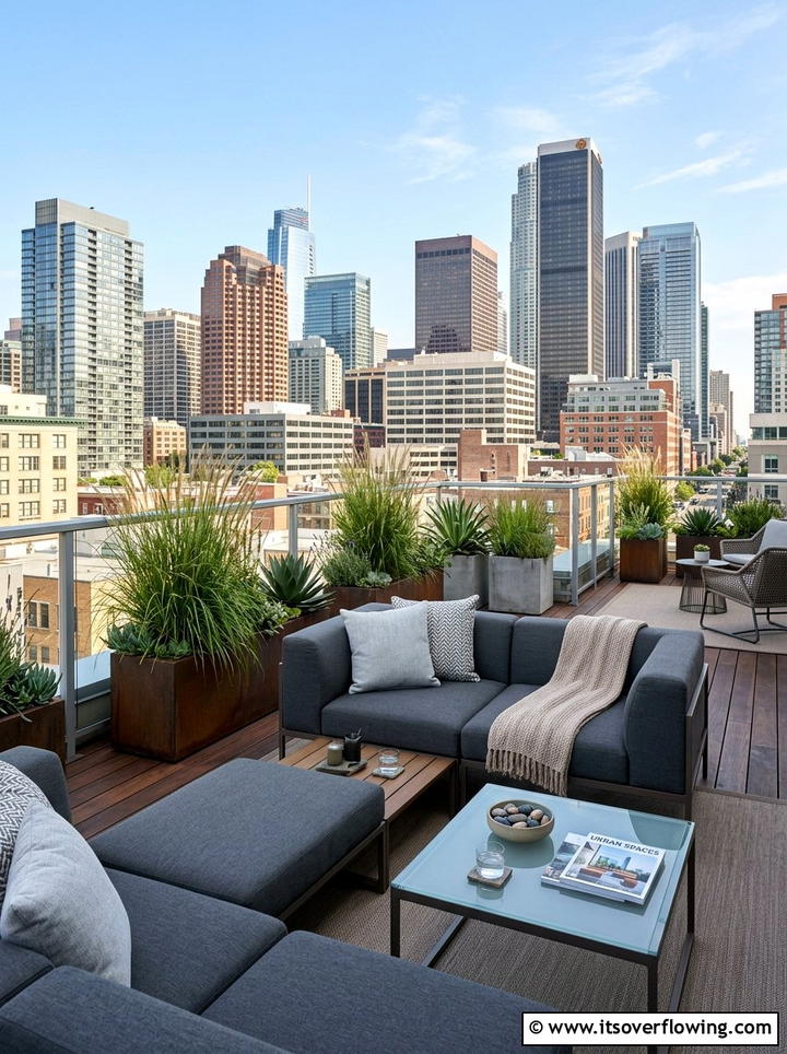 Rooftop Terrace Seating - 25 garden ideas with seating