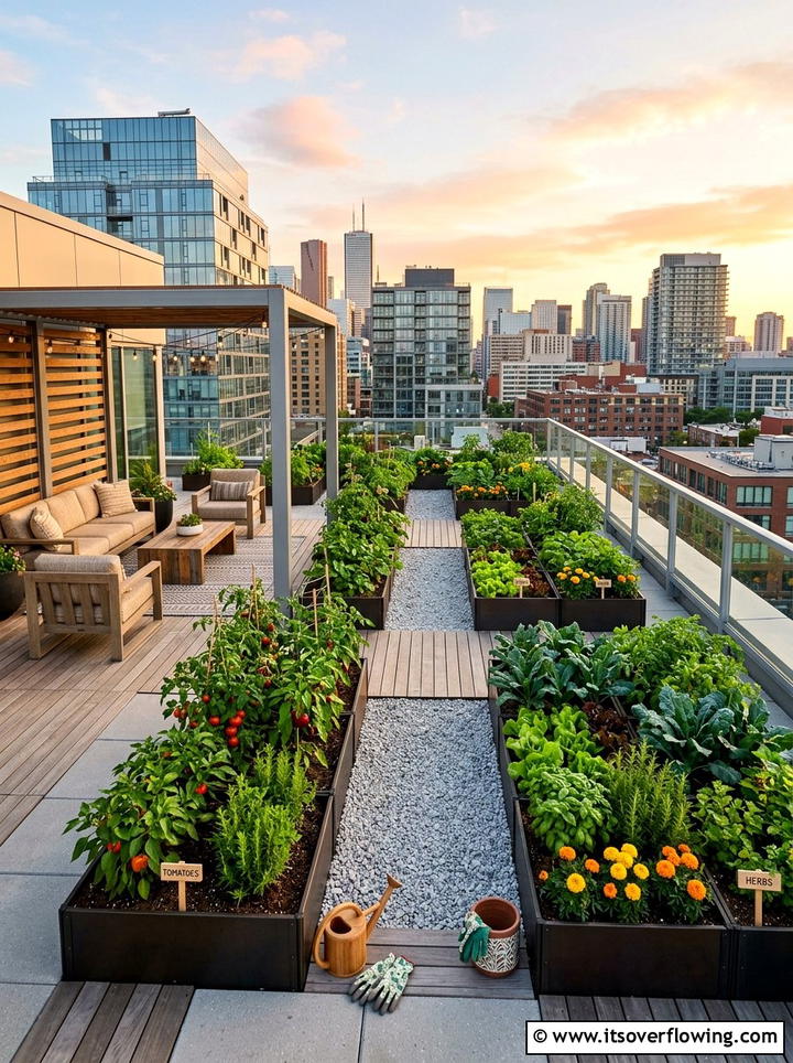 Rooftop Vegetable Garden - 25 garden ideas with vegetables