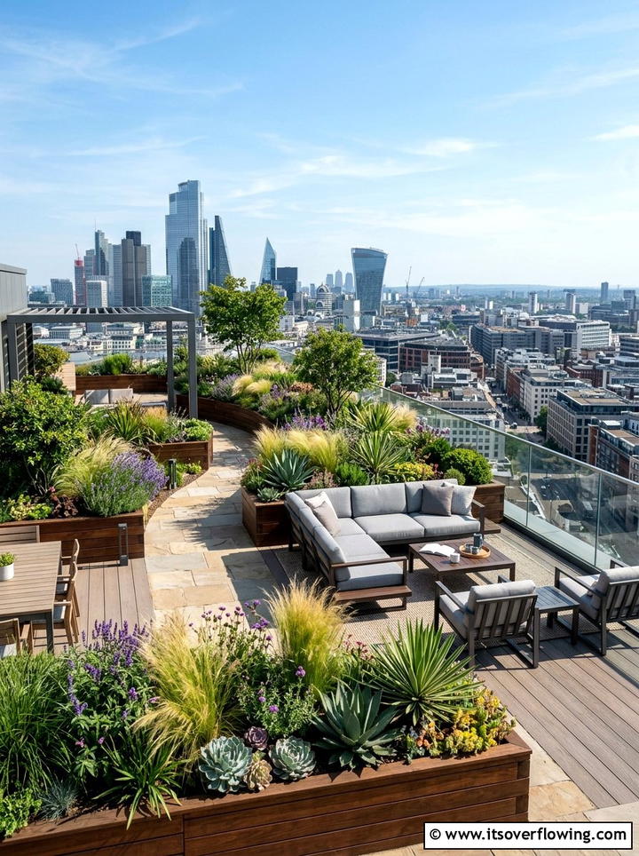 Rooftop garden terrace - 25 creative garden ideas for urban homes