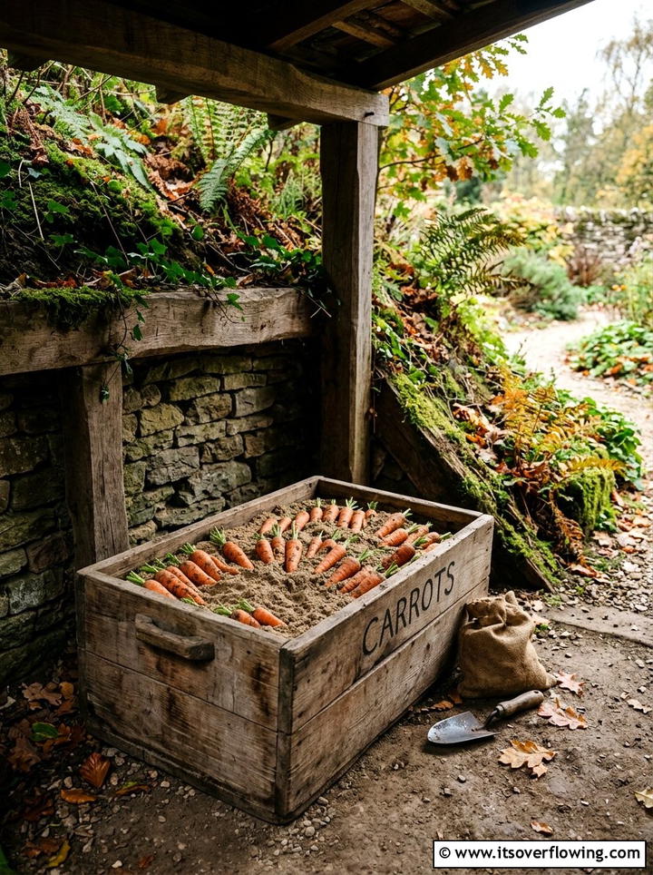 Root cellar storage box - 25 recycled garden ideas with storage bins