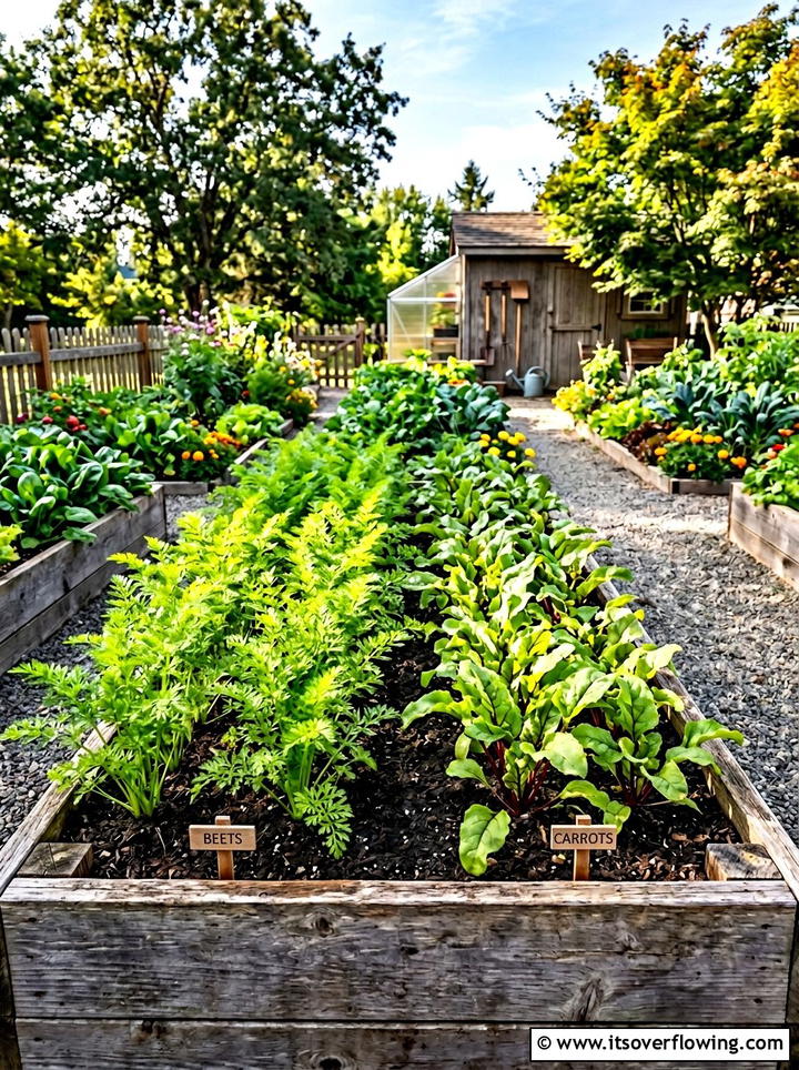 Root vegetable garden - 25 cheap garden ideas with seeds
