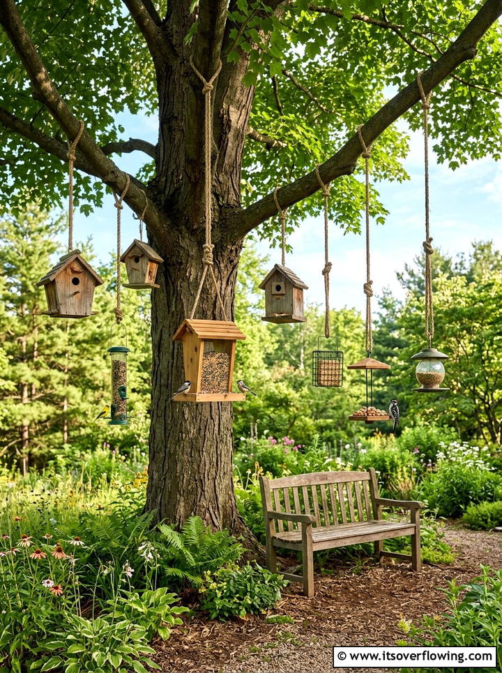 Rope Bird Sanctuary - 25 garden ideas with rope projects