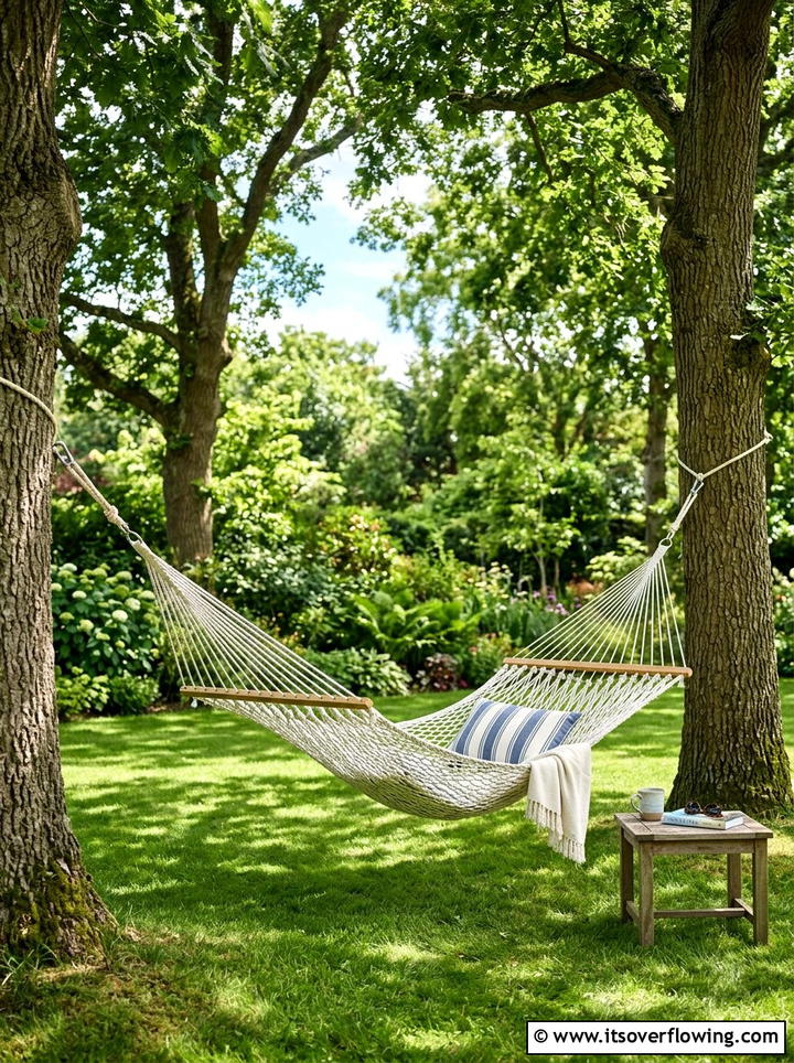 Rope Hammock - 25 upcycled garden ideas with rope