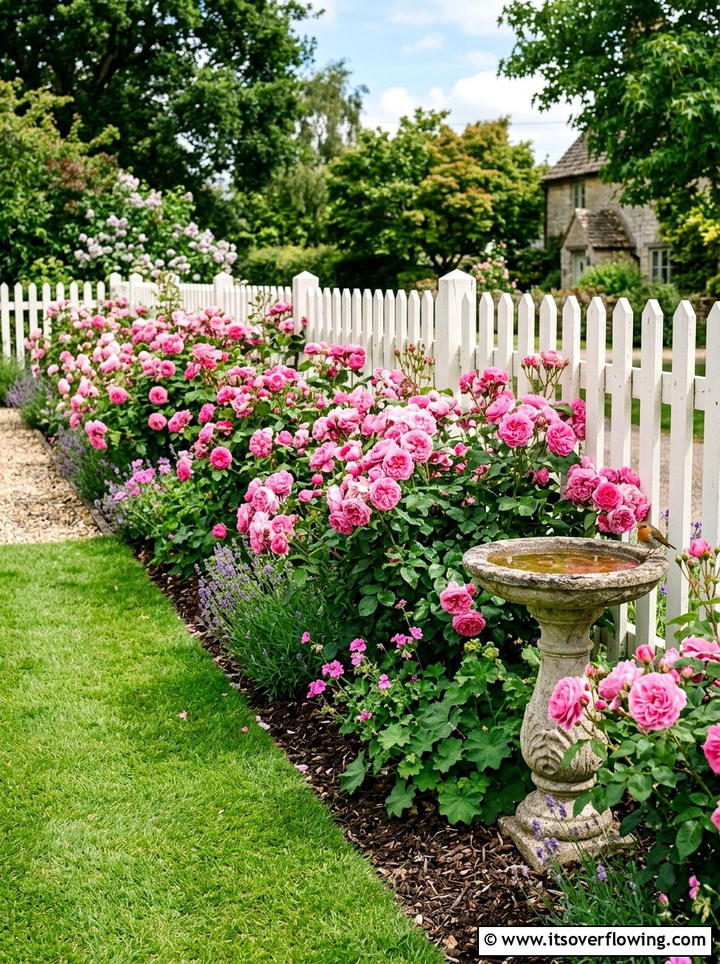 Rose Bush Garden Border - 25 garden ideas with border plants