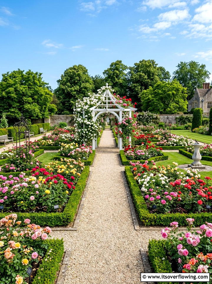 Rose Flower Garden - 25 garden ideas for full sun