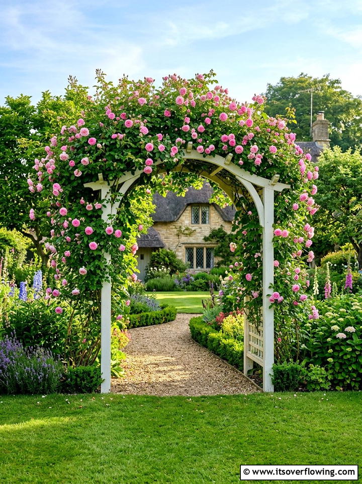 Rose Garden Arbor - 25 garden ideas with arbors