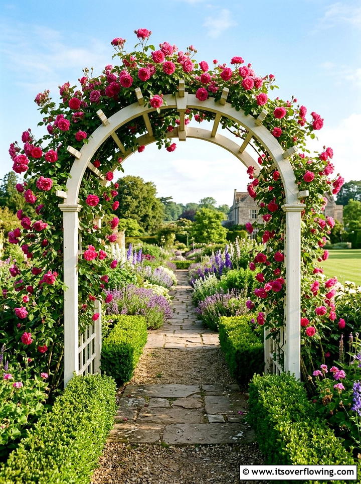 Rose Garden Arch - 25 creative garden ideas with archway flowers