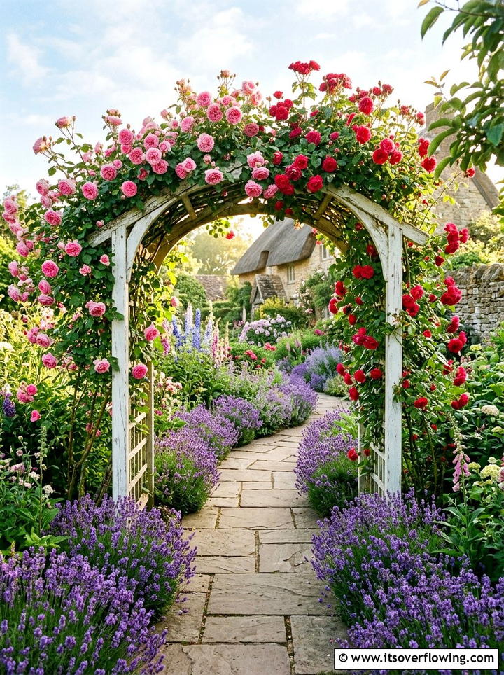 Rose Garden Archway - 25 creative garden ideas with trellis tunnel