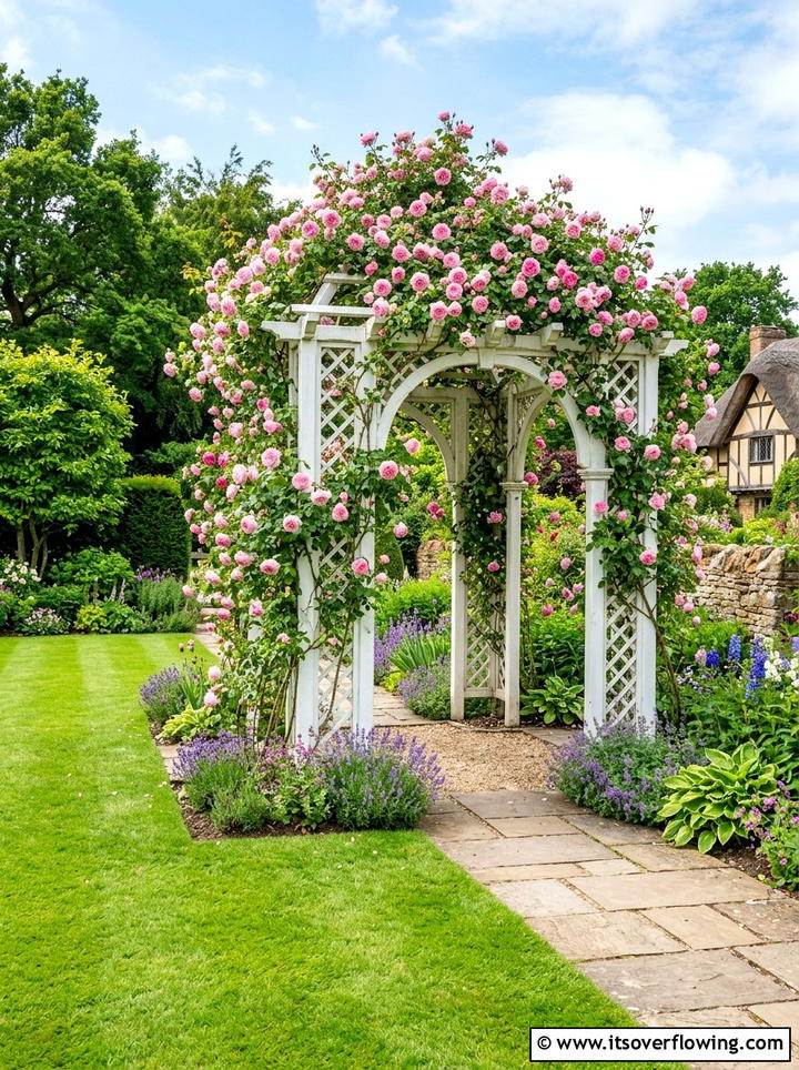 Rose Garden Trellis - 25 garden ideas