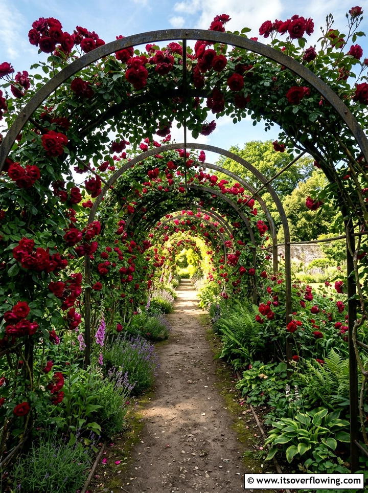 Rose Garden Tunnel - 25 garden ideas with roses