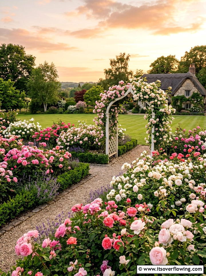 Rose garden - 25 garden ideas for clay soil