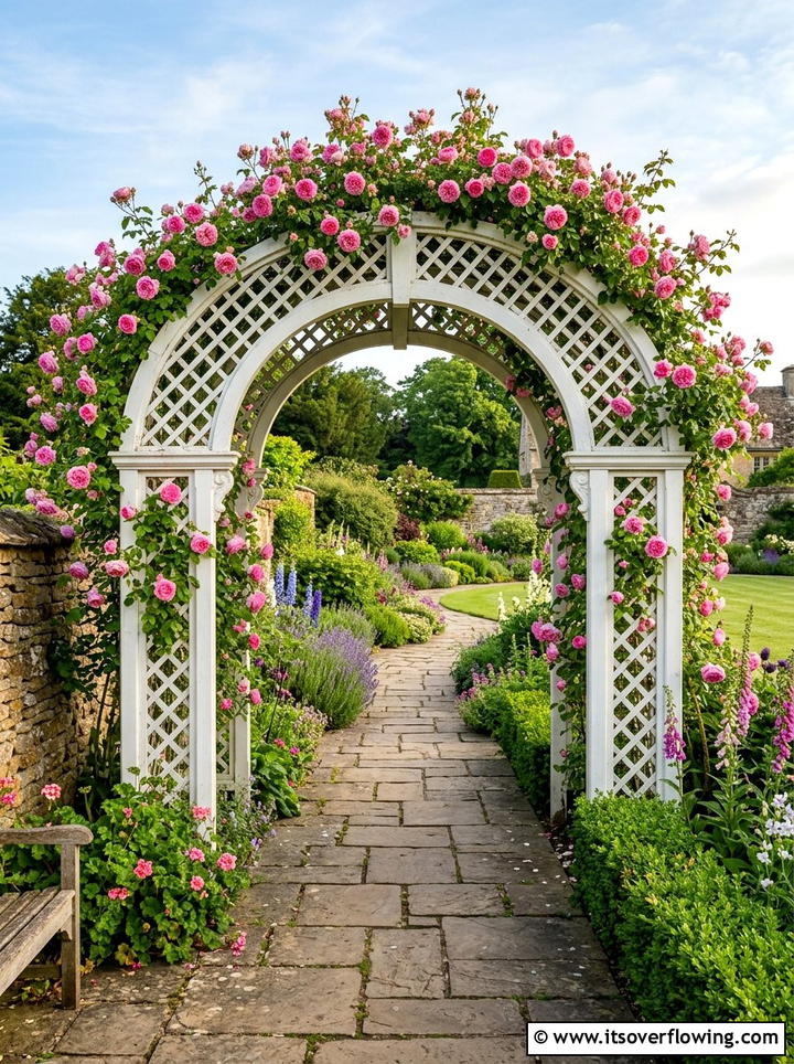Rose garden arch - 25 garden ideas with arches