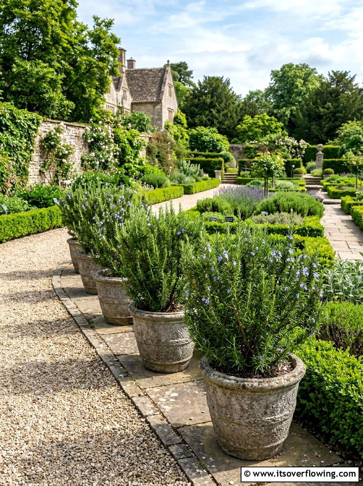 Rosemary bushes for sunny entryways - 25 front porch ideas with sun loving plants