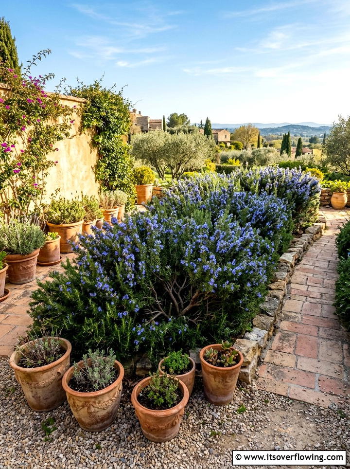 Rosemary shrub bed - 25 creative garden ideas with sensory planting