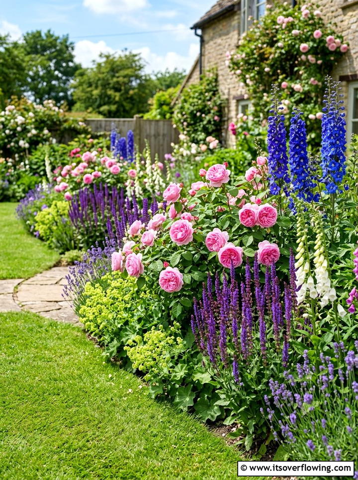 Roses With Perennials - 25 garden ideas with roses