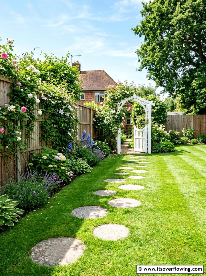 Round Stepping Stones - 25 backyard ideas with stepping stones