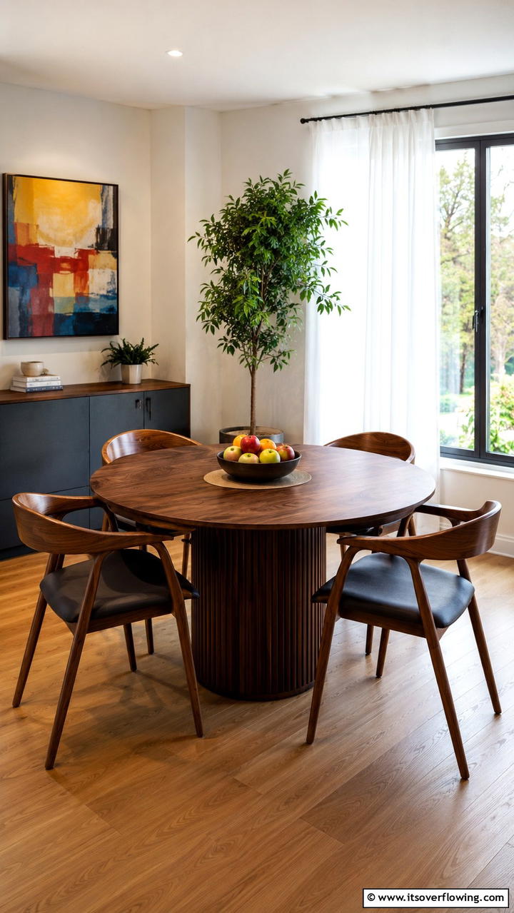 Round Tables to Encourage Conversation - 20 Casual Dining Room Ideas for Everyday Comfort