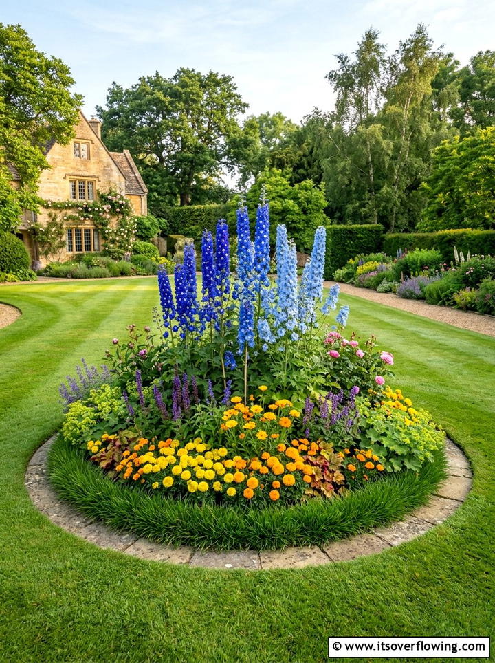 Rounded flower bed - 25 garden design ideas with curves