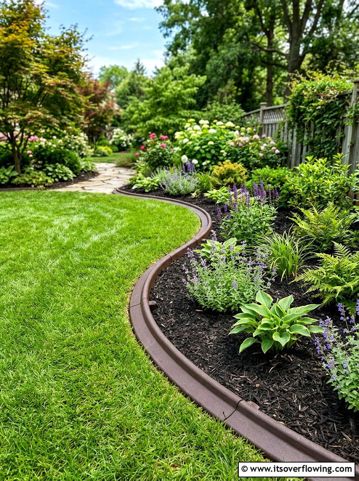 Rubber garden edging - 25 garden ideas with edging