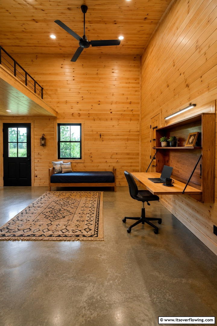 Rural Rustic Studio - 30 Rustic Tiny House Ideas for Compact, Cozy Living
